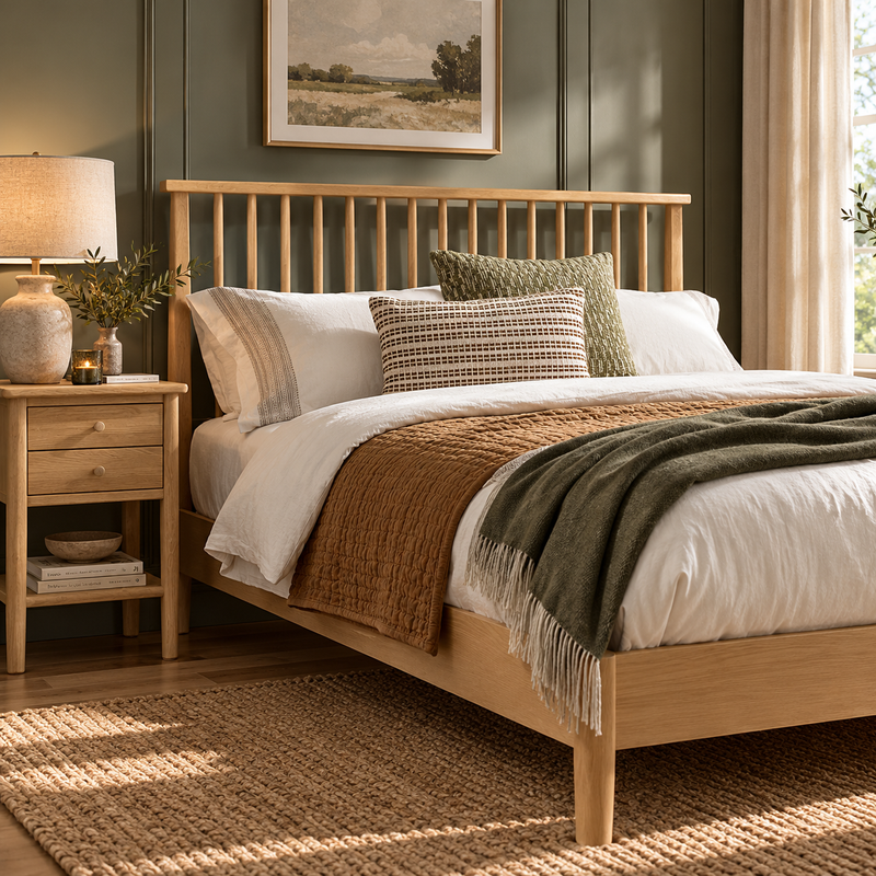 Berkeley Nordic Oak 5ft King Size Bed