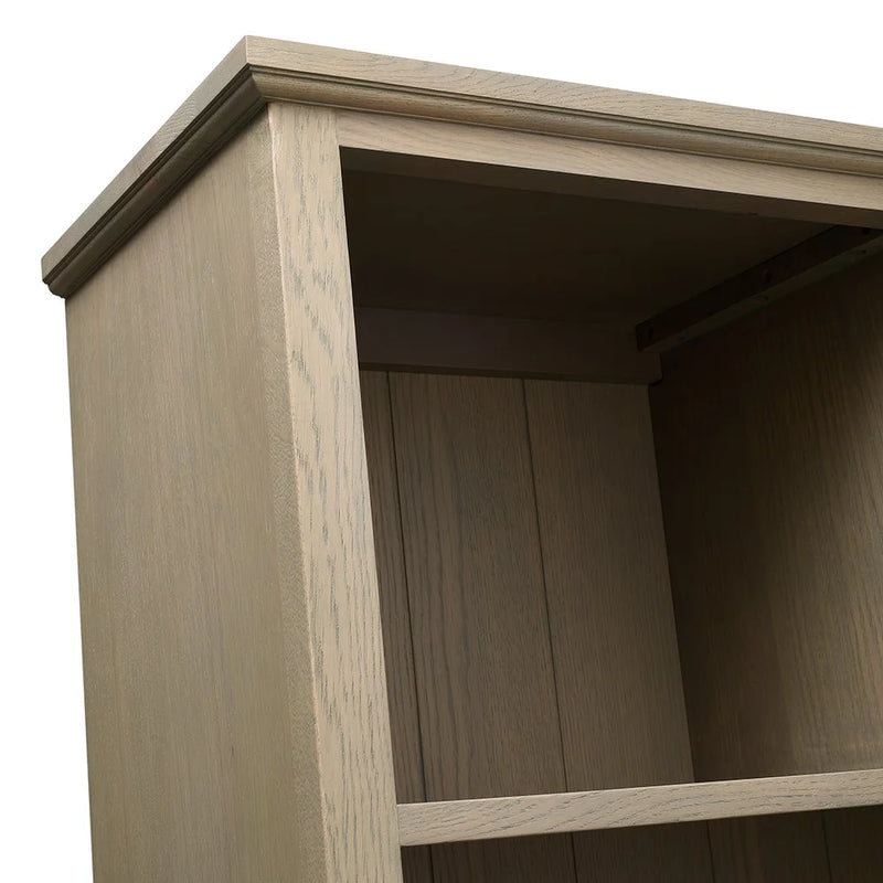 Elkstone Smoked Oak Large Divider Bookcase