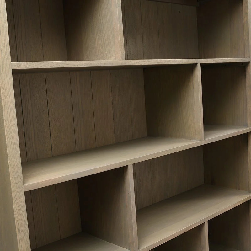 Elkstone Smoked Oak Large Divider Bookcase