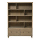 Elkstone Smoked Oak Large Divider Bookcase