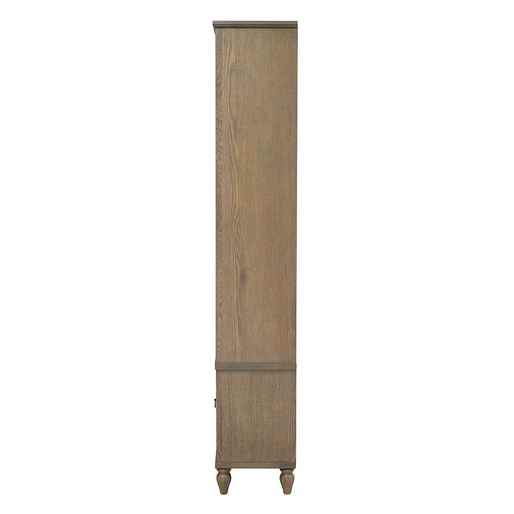 Elkstone Smoked Oak Large Divider Bookcase