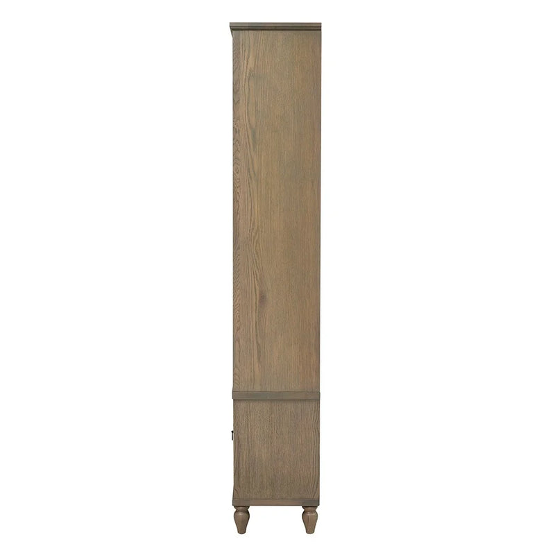 Elkstone Smoked Oak Large Divider Bookcase