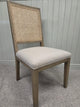 Elkstone Smoked Oak Rattan Back Chairs- Set of 4