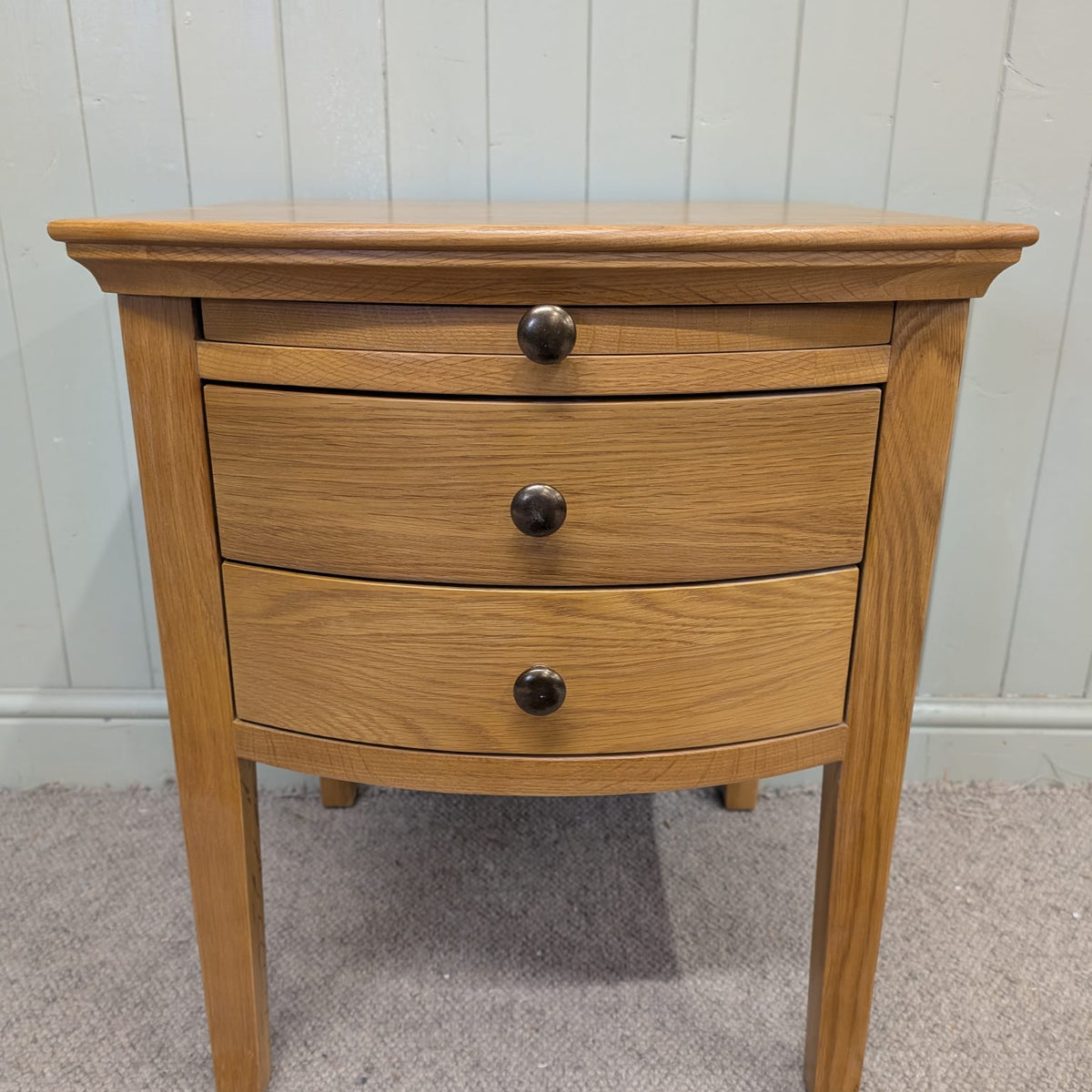 Winchcombe Oiled Oak 2 Drawer Bedside Table