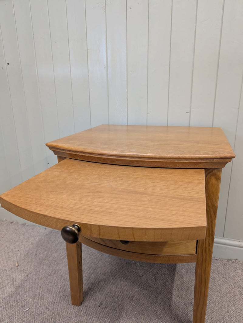 Winchcombe Oiled Oak 2 Drawer Bedside Table