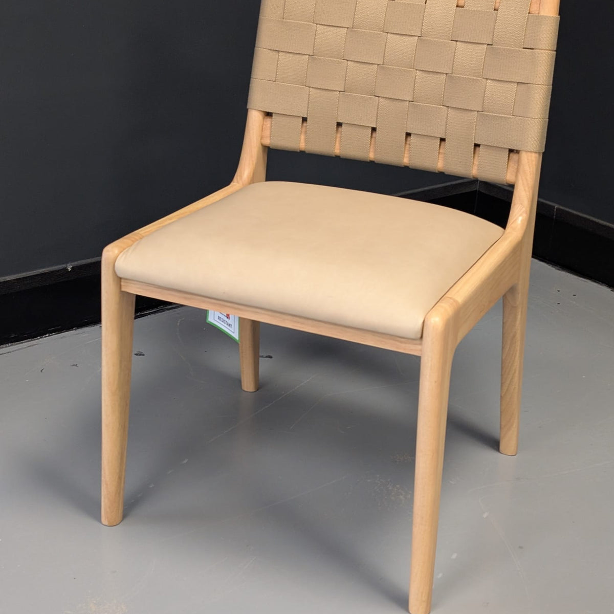 Dunham Dining Chair - Ludlow Leather, Sand