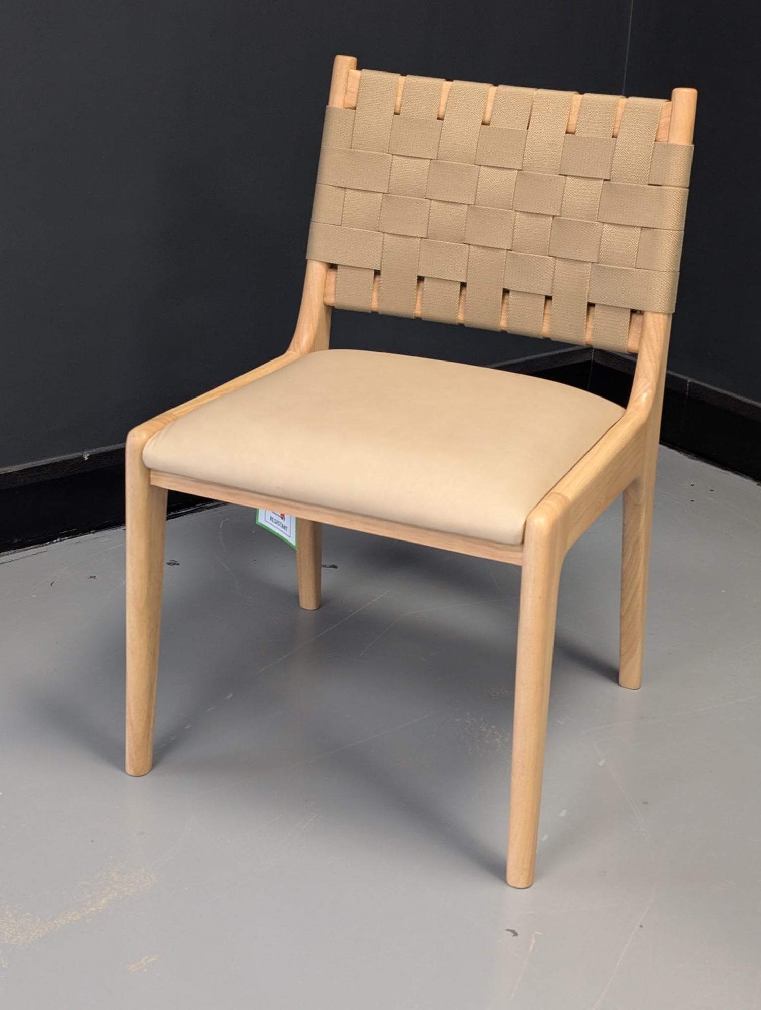 Dunham Dining Chair - Ludlow Leather, Sand