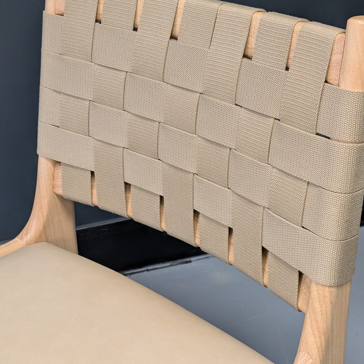 Dunham Dining Chair - Ludlow Leather, Sand