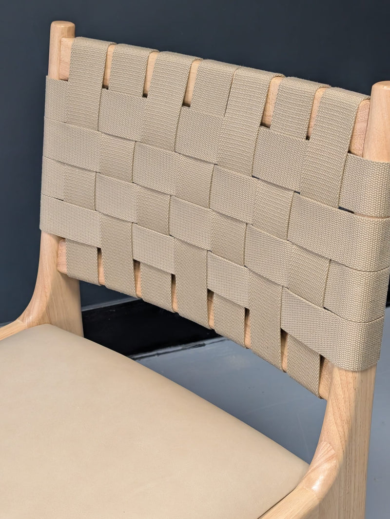Dunham Dining Chair - Ludlow Leather, Sand