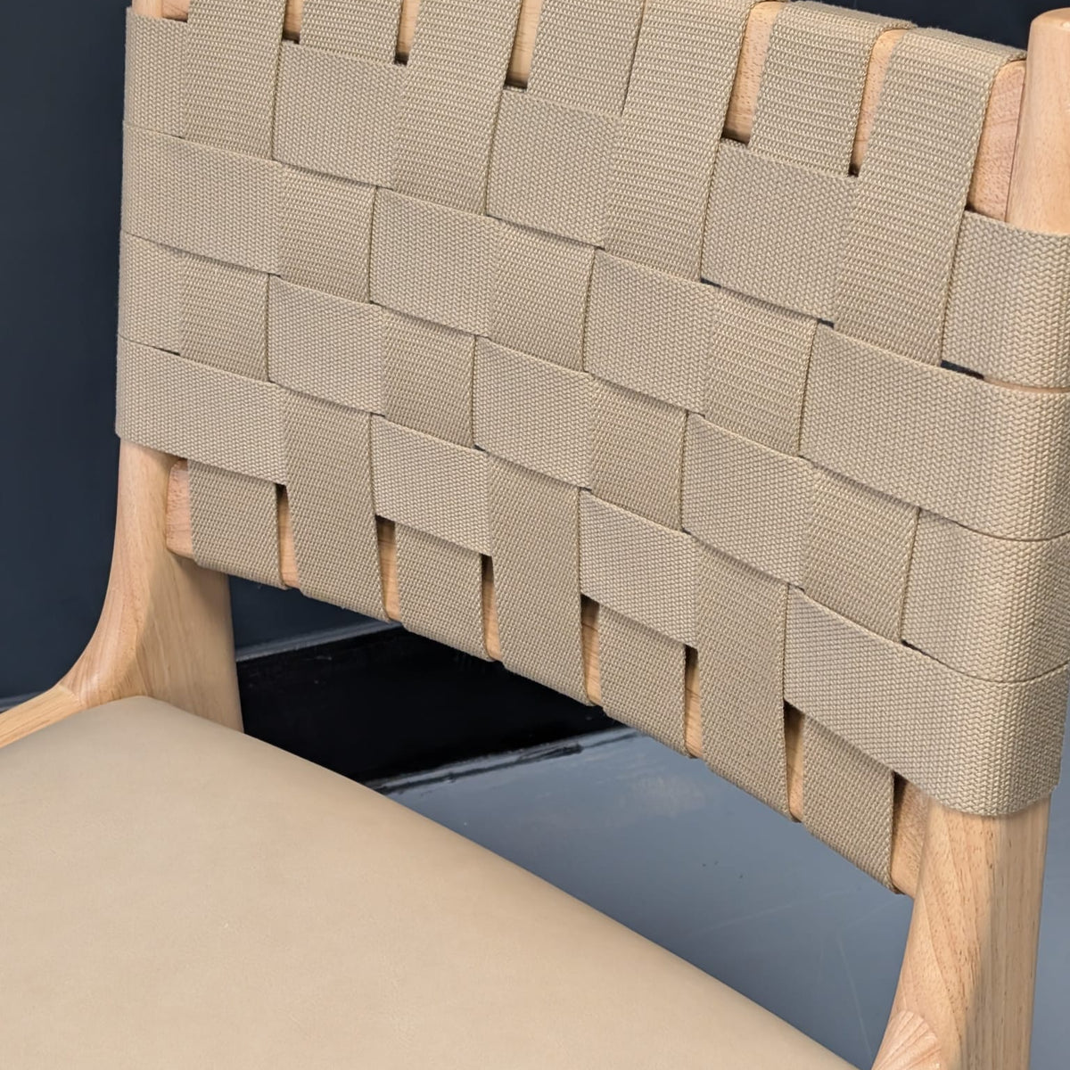 Dunham Dining Chair - Ludlow Leather, Sand