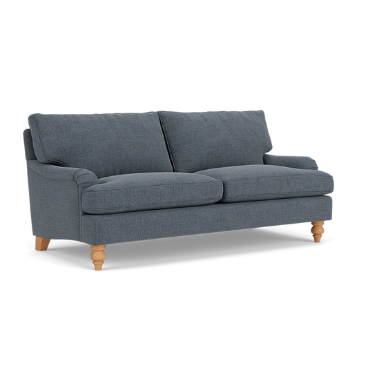 Morris - 3 Seater Sofa - Indigo - Rustic Weave