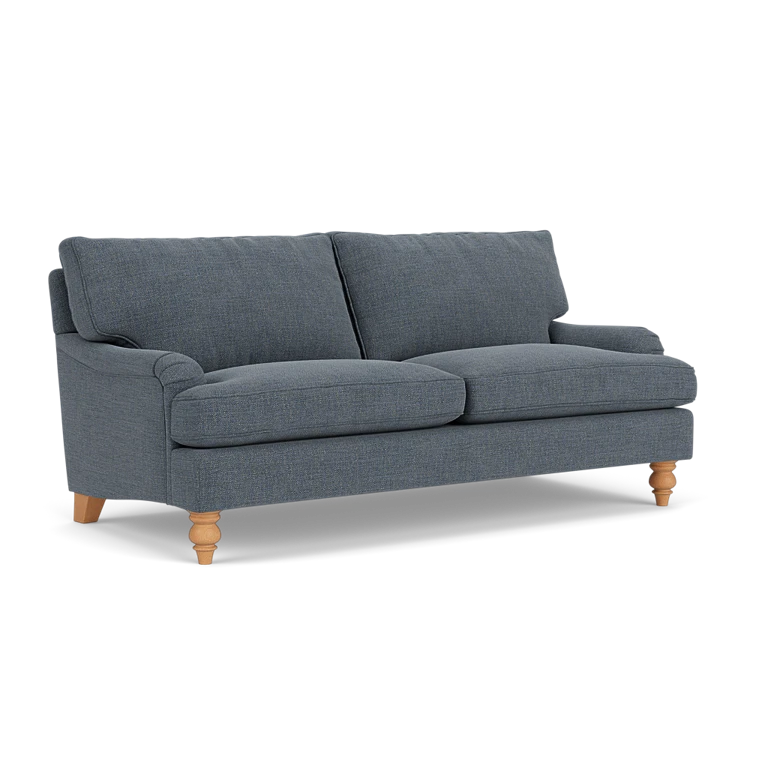 Morris - 3 Seater Sofa - Indigo - Rustic Weave