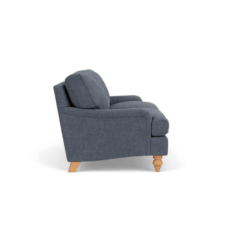 Morris - 3 Seater Sofa - Indigo - Rustic Weave