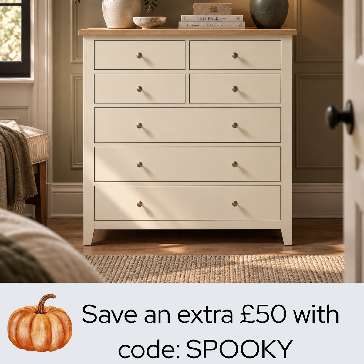 Chester Classic Cream 7 Drawer Chest