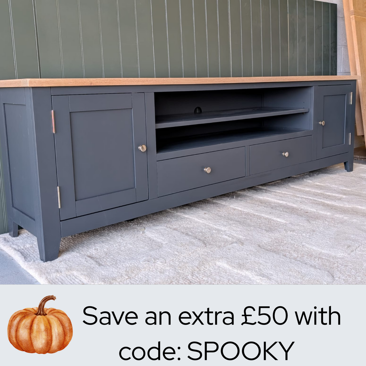 Chester Charcoal XXL TV Stand