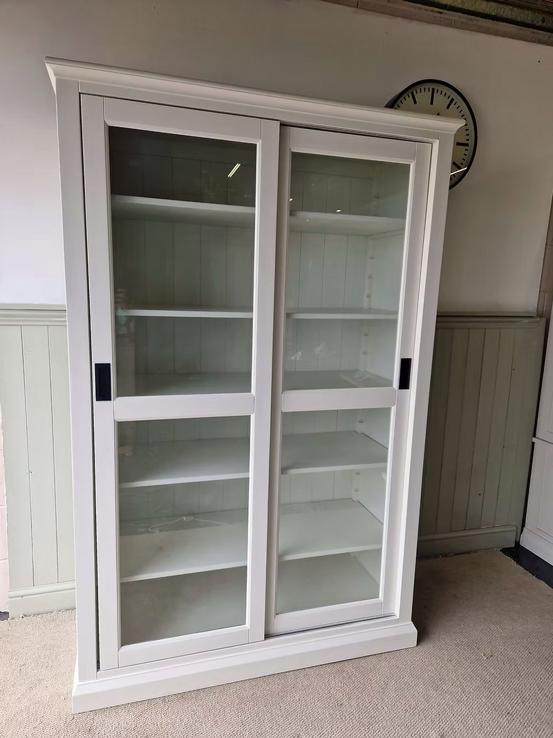 Stow Warm White Glazed Display Cabinet