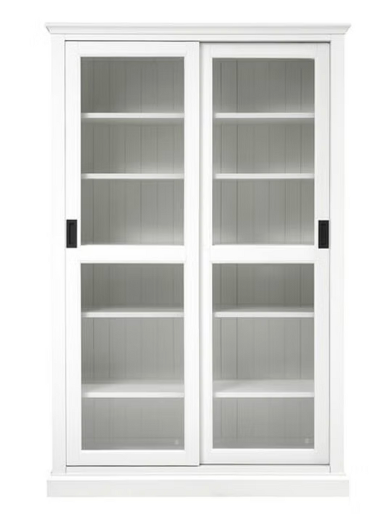 Stow Warm White Glazed Display Cabinet