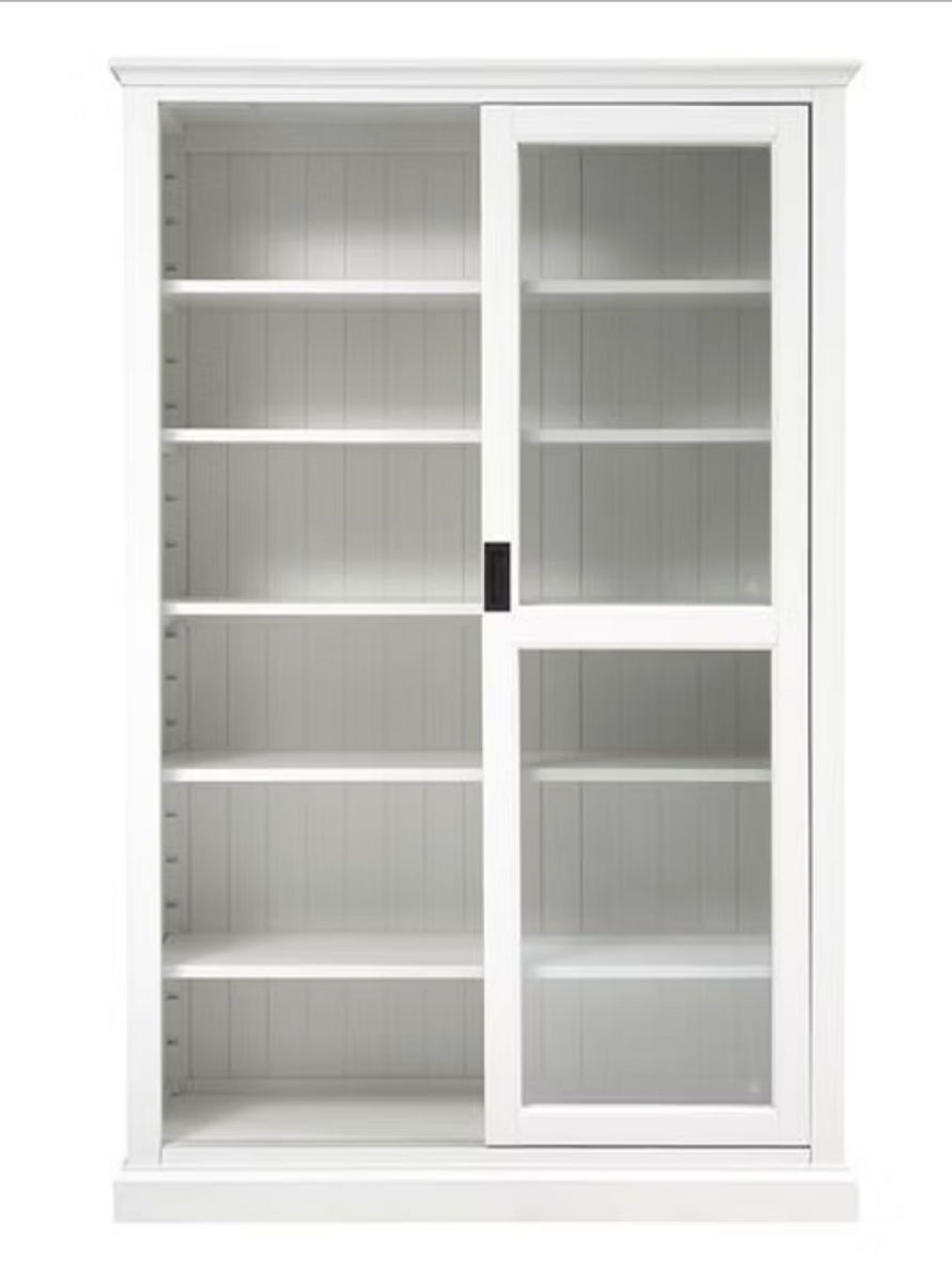 Stow Warm White Glazed Display Cabinet