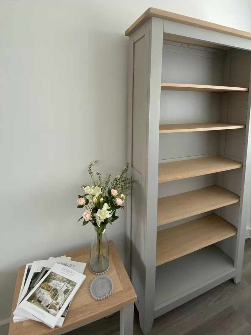 Chester Dove Grey Large Bookcase