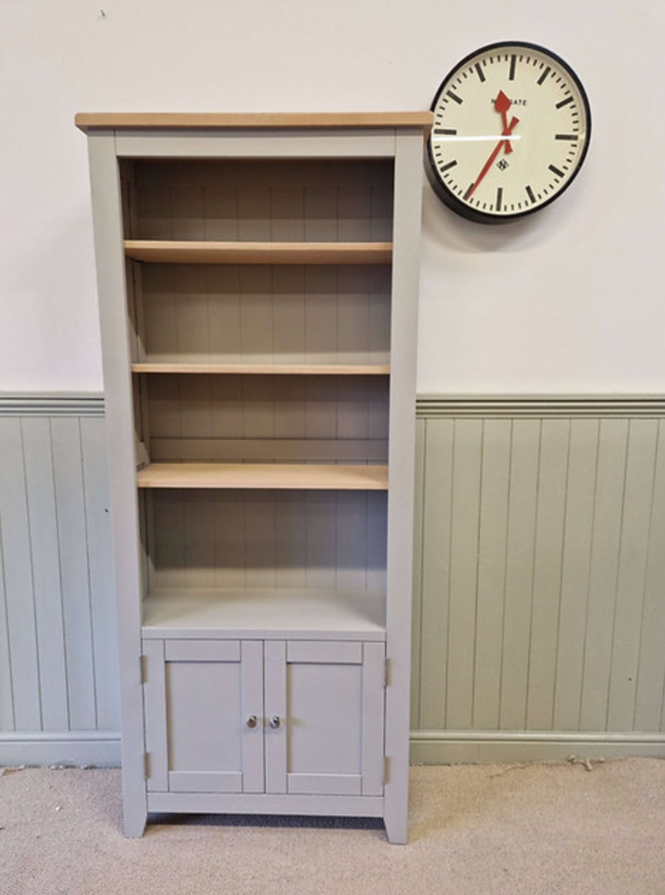 Chester Dove Grey Alcove Display Cabinet