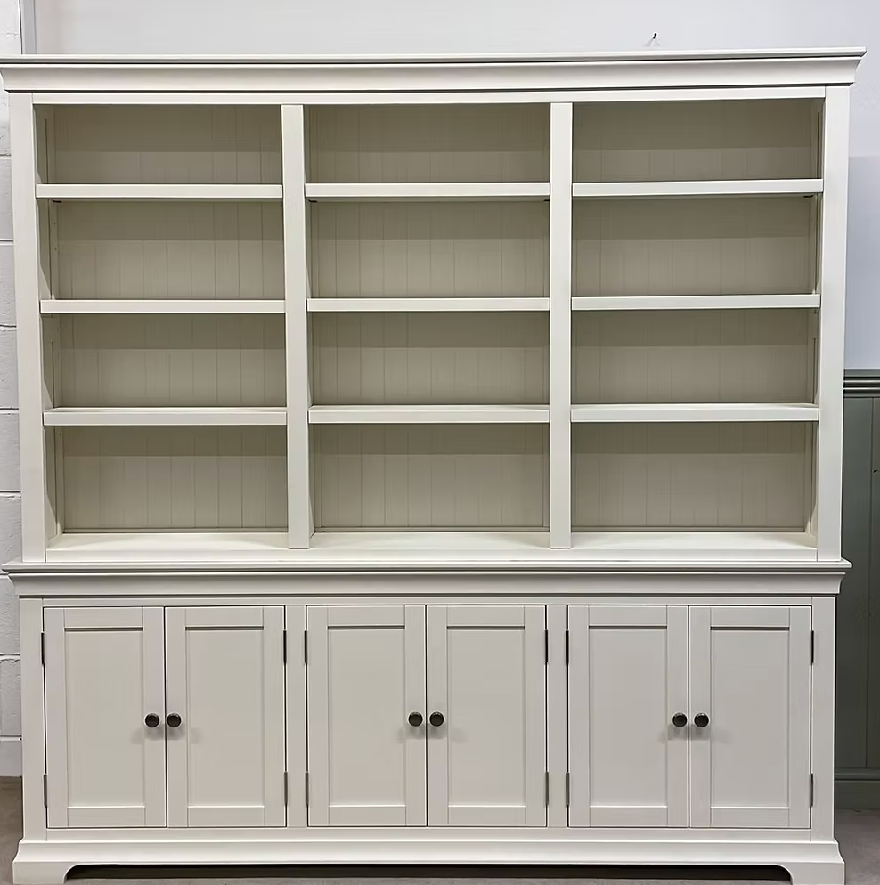 Chantilly Warm White Grand Bookcase
