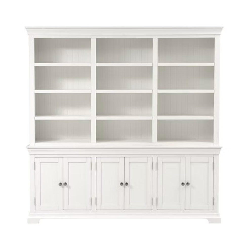 Chantilly Warm White Grand Bookcase