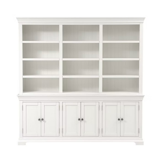 Chantilly Warm White Grand Bookcase