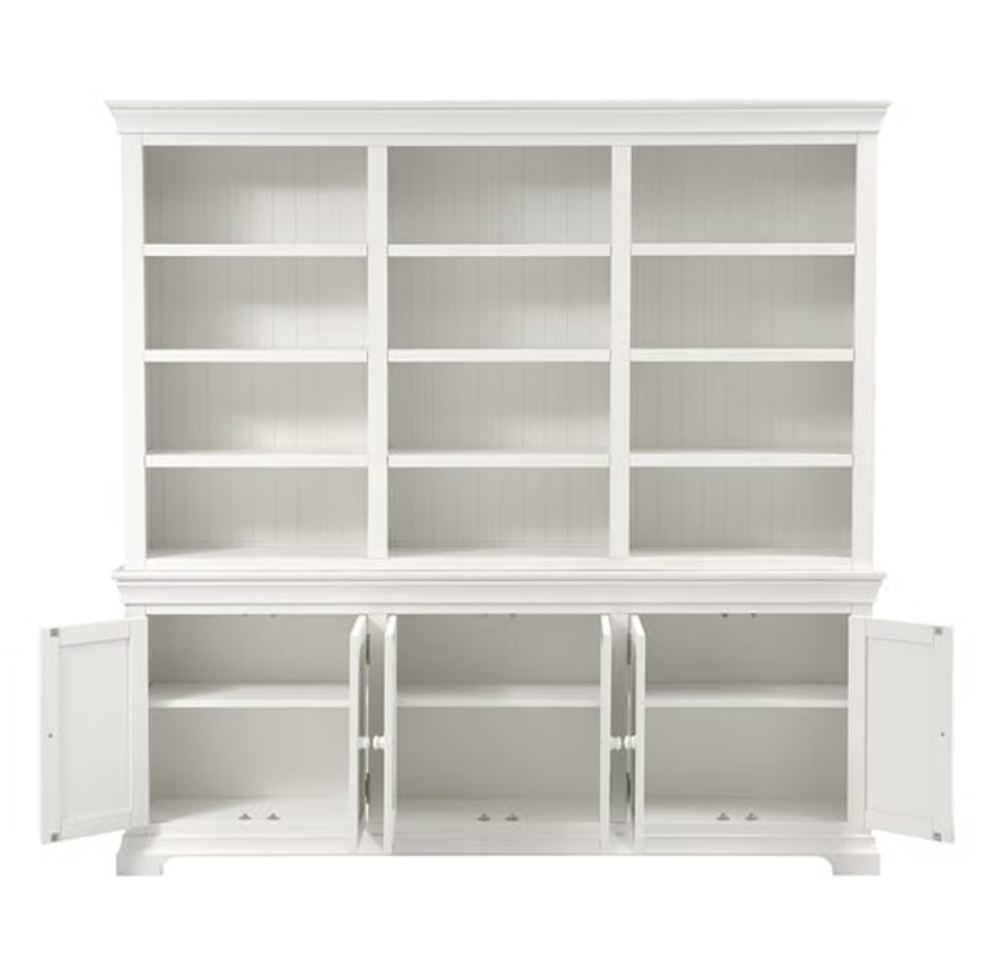 Chantilly Warm White Grand Bookcase