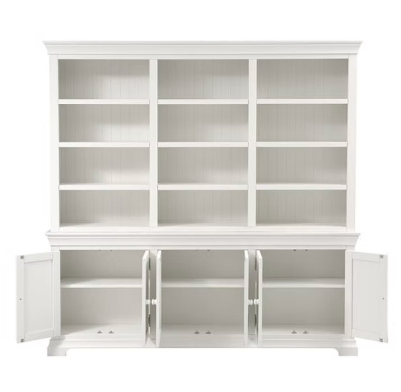 Chantilly Warm White Grand Bookcase
