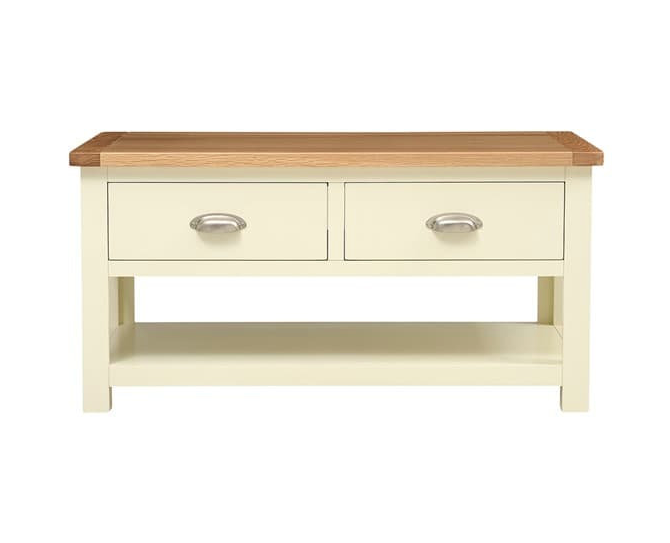 Sussex Cotswold Cream Coffee Table with Drawers