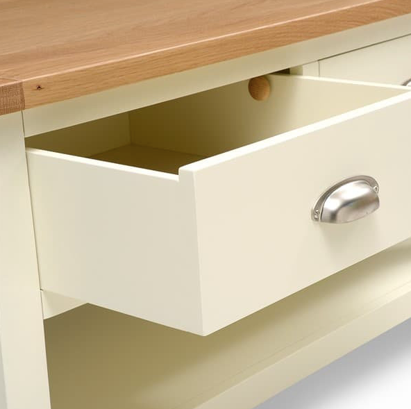 Sussex Cotswold Cream Coffee Table with Drawers