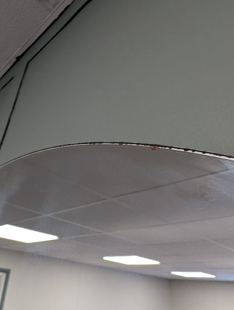 Half Moon Crystal Clear Wall Mirror