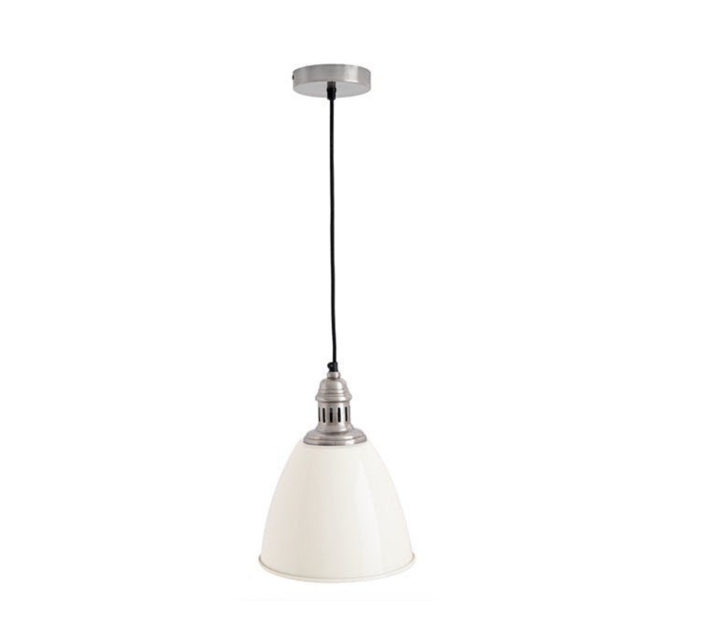 Clarence Metal Dome Pendant - Cream