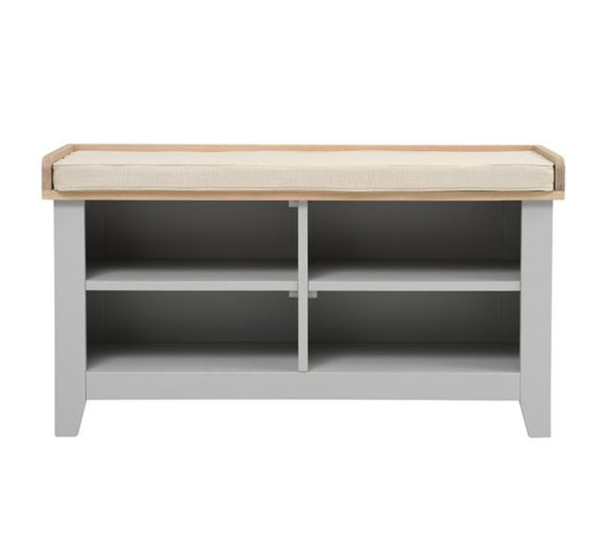 Chester Dove Grey Open Shoe Storage Bench