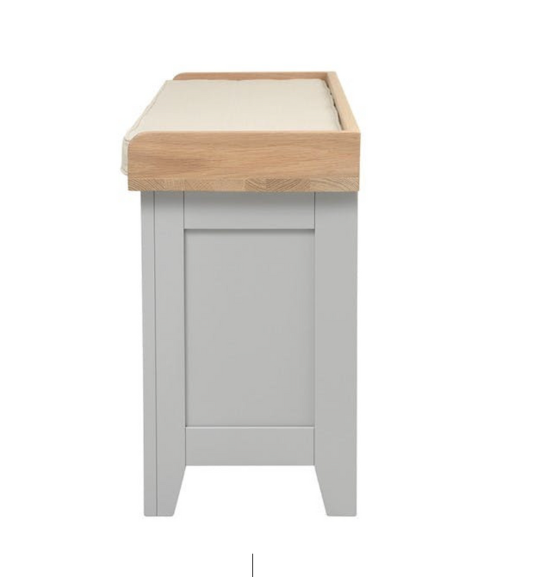 Chester Dove Grey Open Shoe Storage Bench