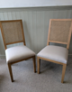 Pair of Elkstone Mellow Oak Rattan Back Chairs