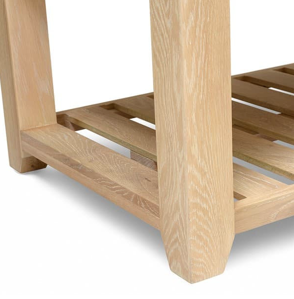 Inglesham Whitewash Oak Kitchen Island