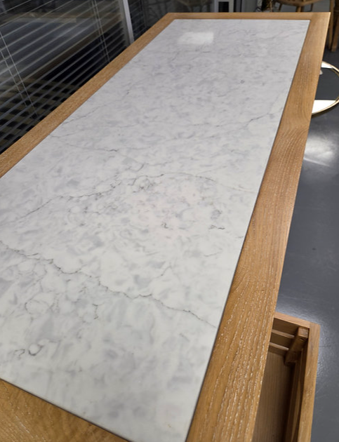 Inglesham Whitewash Oak Kitchen Island
