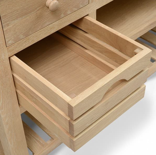 Inglesham Whitewash Oak Kitchen Island