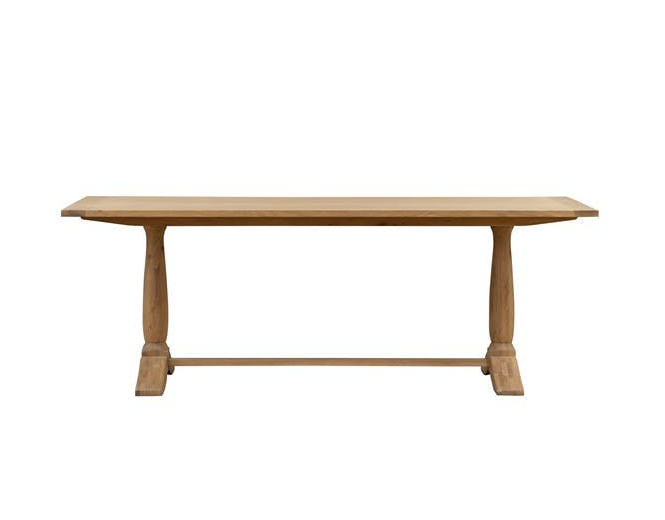 Elkstone Mellow Oak 8 Seater Trestle Dining Table
