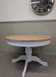 Chester Pure White 4-6 Seater Round Extending Dining Table