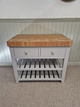 Chester Dove Grey Butcher Block Kitchen Island