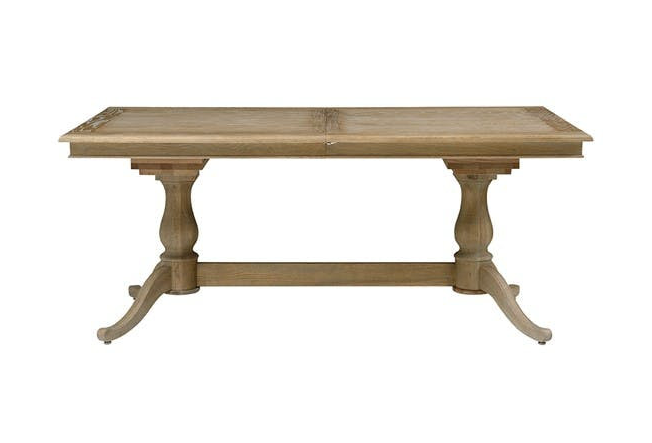 Camille Limewash Oak 6-10 Seater Extending Dining Table