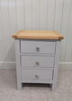 Simply Cotswold Pebble Grey 3 Drawer Bedside