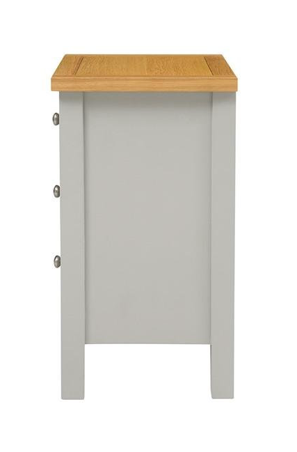 Simply Cotswold Pebble Grey 3 Drawer Bedside