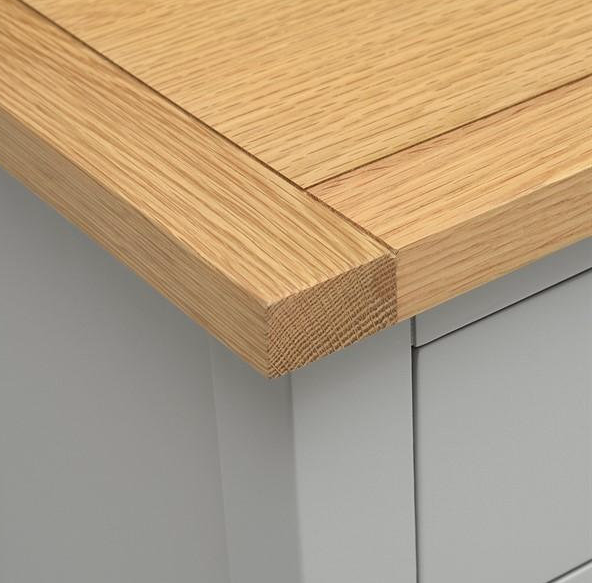 Simply Cotswold Pebble Grey 3 Drawer Bedside