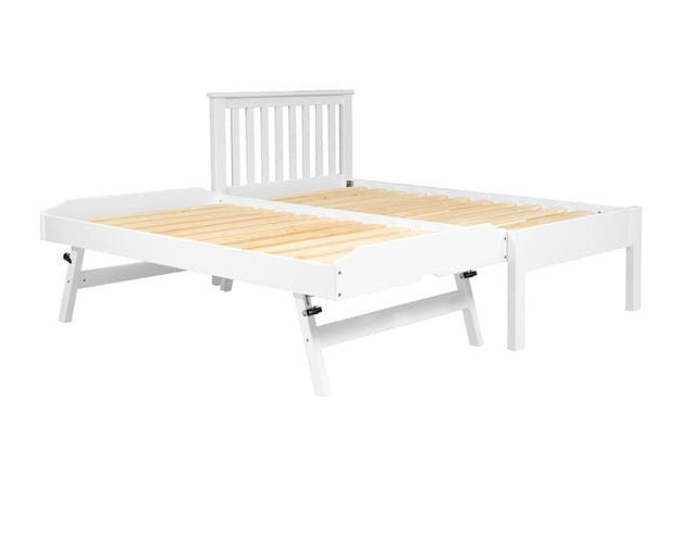 Pensham Pure White Guest Bed and Trundle