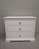 Fairford Soft White Large 3 Drawer Bedside