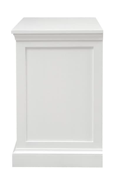 Fairford Soft White Large 3 Drawer Bedside