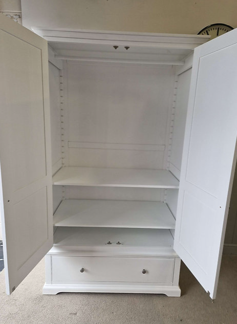 Fairford Soft White Double Wardrobe